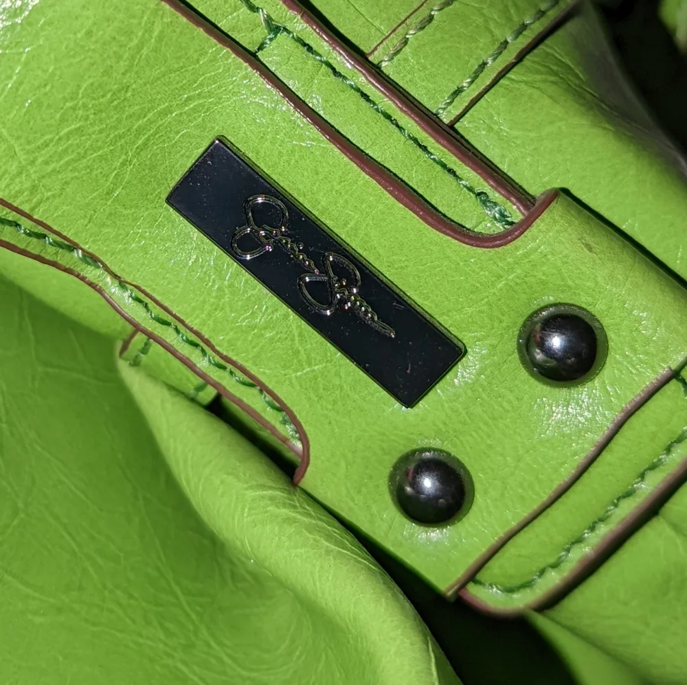 Jessica Simpson lime green shoulder bag.